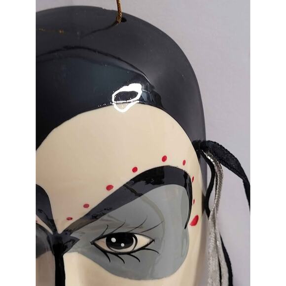 "Decorative Venetian-Style Mask with Ribbons and Bells." - Picture 4 of 9